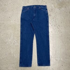 Vintage Wrangler Jeans 38x33 Blue Pants Cowboy Western 13MWZ Denim Tag 38x34 *‎